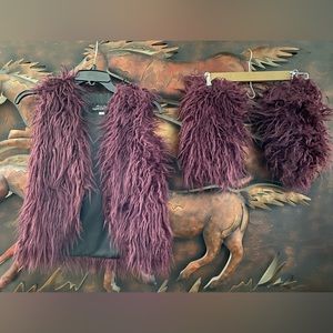“FABULOUS FURS” GIRLS VEST & LEG WARMERS SET